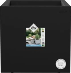 Elho Vivo Next Vierkant 30 - Plantenbak Voor Binnen & Buiten - Ø 29.5 X H 29.5 Cm - Zwart/Living Black