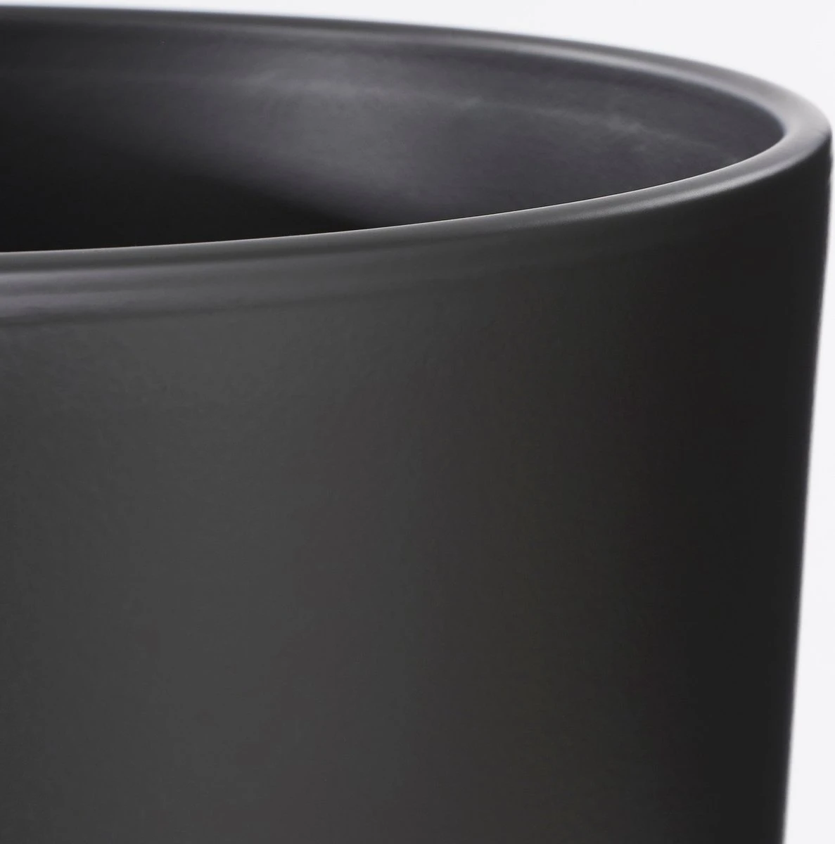 Mica Decorations Tusca Bloempot - H25 X Ø28 Cm - Mat - Zwart - Afbeelding 2