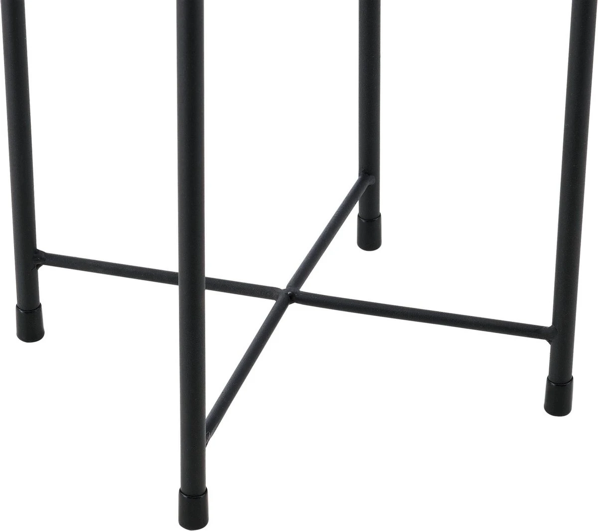 Bloempot Op Standaard Mol Set Van 2 Zwart En Goud - Afbeelding 5