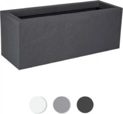 EDA Plantenbak - Bloembak - 57L - 79,5 X 29,5 X 29,5 Cm - Antraciet