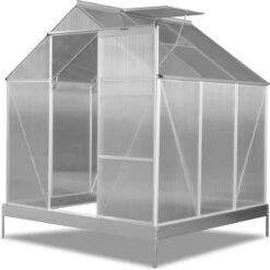 FUXTEC Tuinkas 3,6m² - Broeikas - Kweekkas - Hobbykas - Aluminium/holle Kamerplaat - FX-GWH136