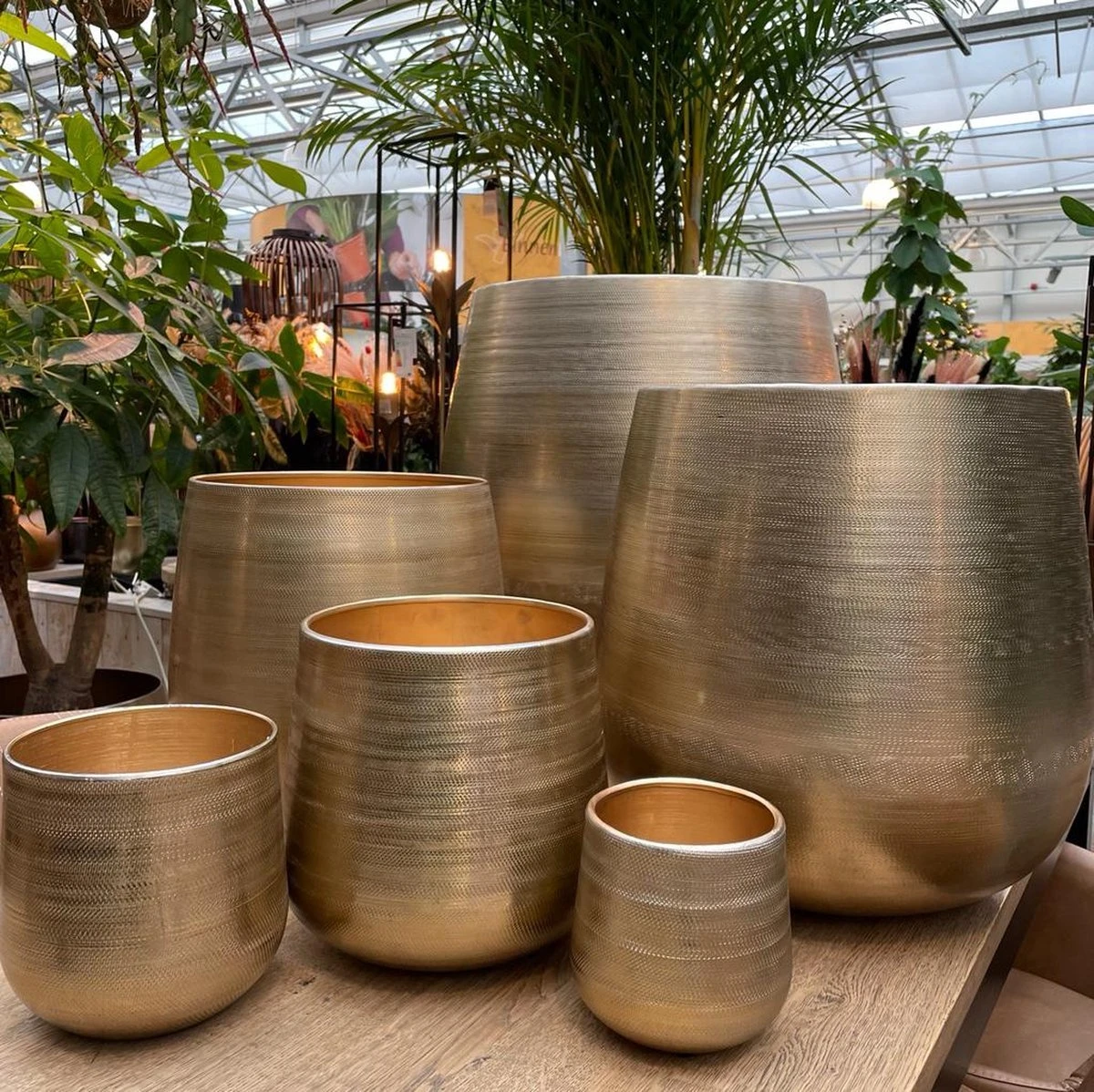 Merkloos Karakter Pot Alu Neo Gold ø40x40cm - Afbeelding 4