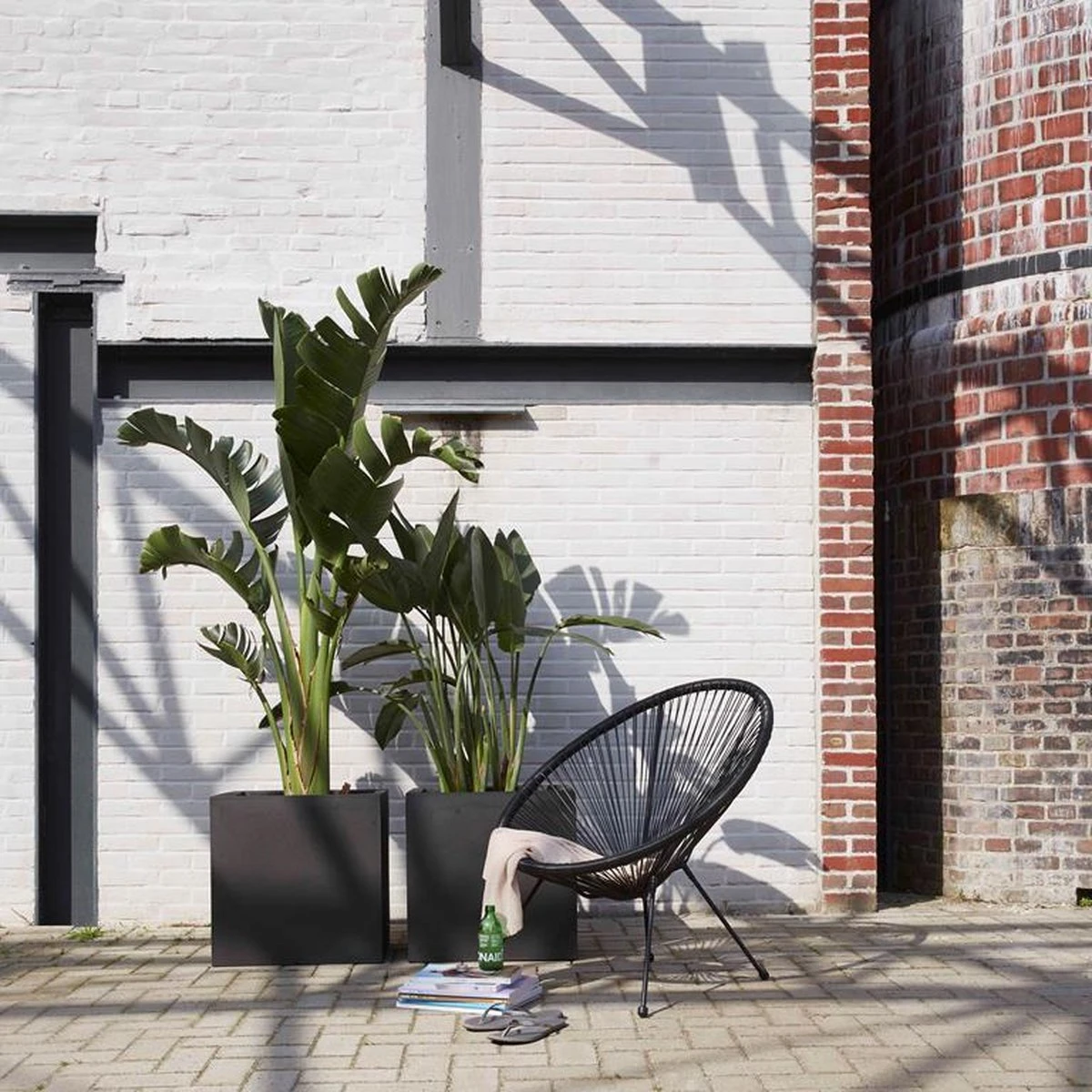 Capi Europe - Bloempot Vierkant Smooth NL - 50x50x50 - Zwart - Voor Binnen En Buiten - KBL904 - Afbeelding 3