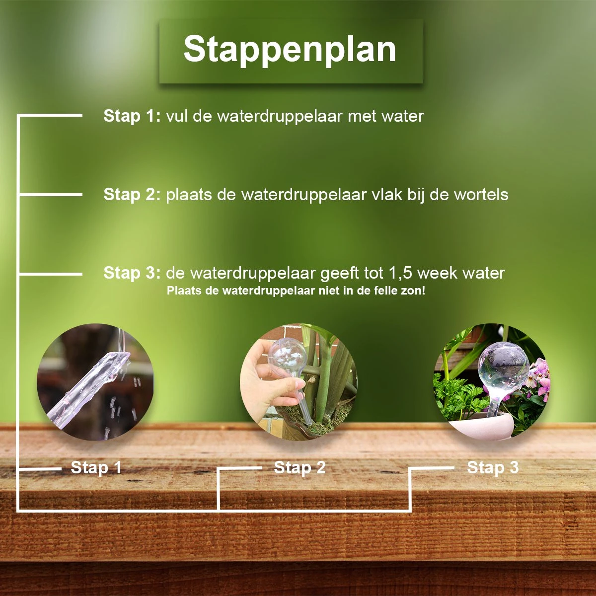 Waterdruppelaar Set Van 12 Stuks - Waterdruppelaar Voor Planten - Watergeefsysteem - Waterbol Irrigatiesysteem - Automatisch Druppelsysteem Voor Kamerplanten & Tuin - Watergever - Transparant - 15cm - Afbeelding 7
