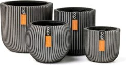 Capi Europe - Set Van 4 - Bloempot Binnen - Groove - Antraciet
