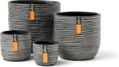 Capi Europe - Set Van 4 - Bloempot Binnen - Rib Antraciet