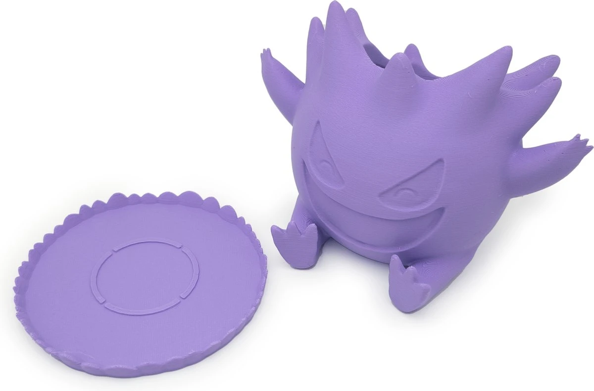 Azhora Pokémon Gengar Bloempot - Inclusief Opvangschaal - Lichtpaars - Afbeelding 4