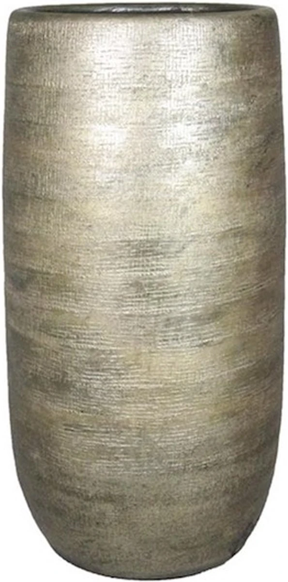 Bloempot Mira Hoog - D26 X H50cm - Goud - Afbeelding 2