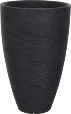 Pro Garden ProGarden Bloempot Geribbeld 40x60 Cm Antracietkleurig