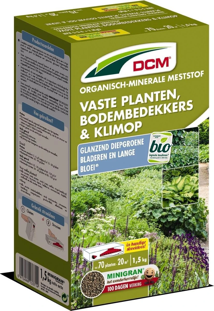 DCM Meststof Vaste Planten, Klimop & Bodembedekkers (1,5KG)