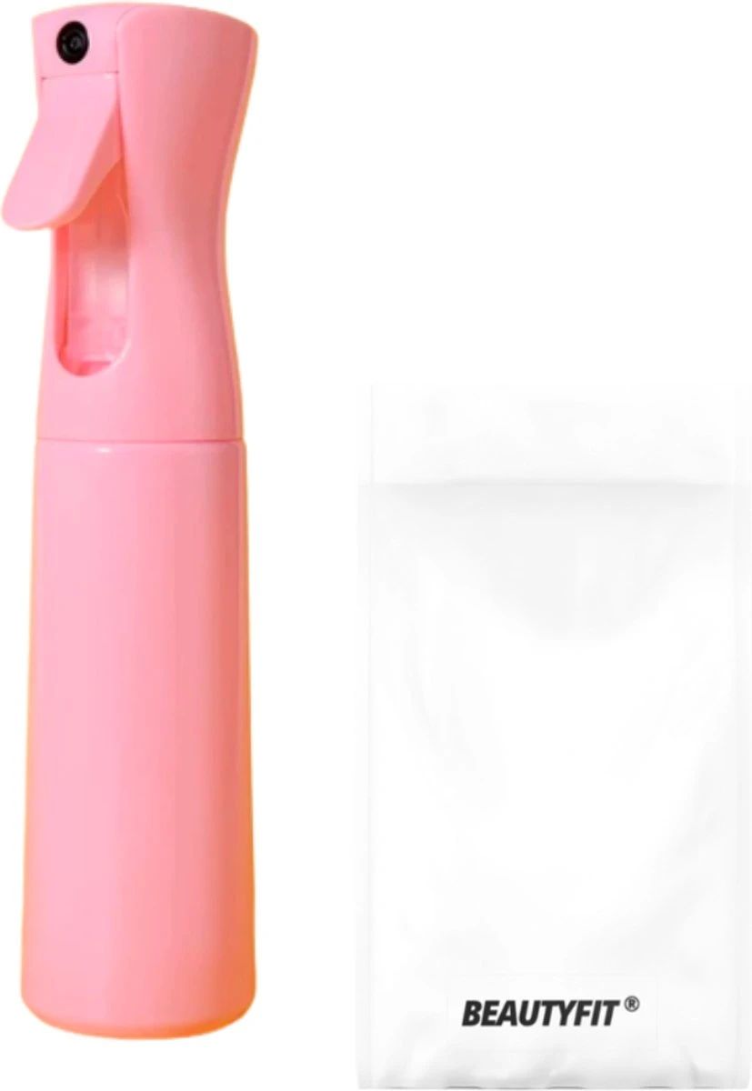 Merkloos Multifunctioneel Mist Sprayer Roze - Mist Verstuiver Water - Waterspray - Waterverstuiver Haar - Mist Sprayer - Spuitfles Haar - Plantenspuit - 300 Ml - Afbeelding 7